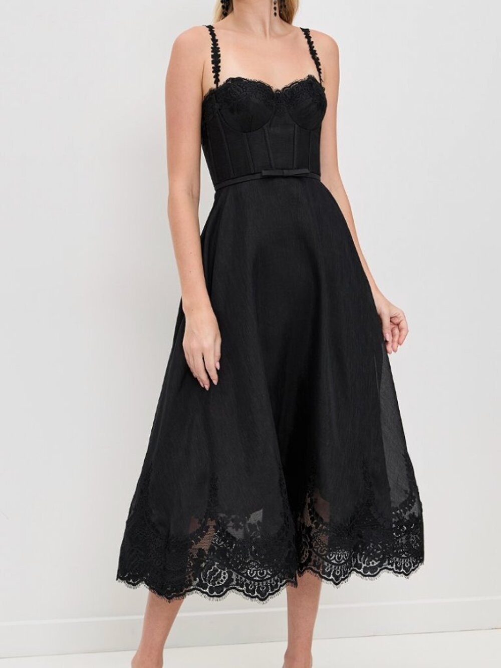 NWT Zimmermann Hypnotic Lace Trim Picnic Dress  Hypnotic Lace Trim Picnic Dress - Picture 2 of 5